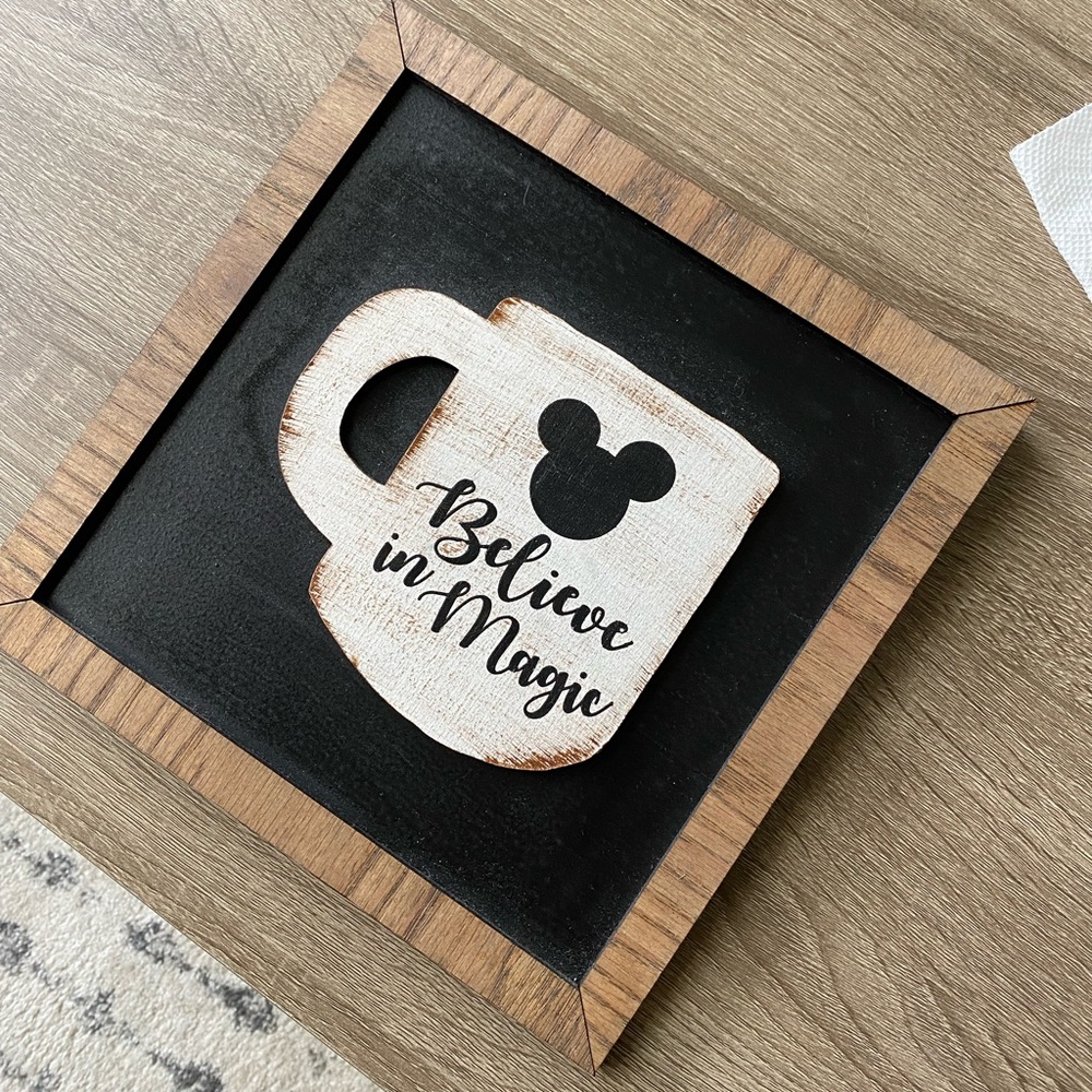 Super awesome Disney inspired coffee sign